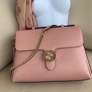 Pink Gucci Top handle shoulder bag